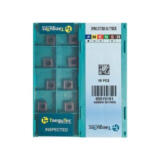 Original TaeguTec SPMG07T308-DG TT9030 Carbide Insert - Square (10 PCS)