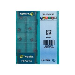 Original TaeguTec SPMG050204-DG TT9030 Carbide Insert - Square (10 PCS)