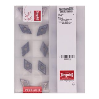Original Tungaloy DNMG150408-TS NS9530 Carbide Turning Insert - Diamond 55° (10 PCS)