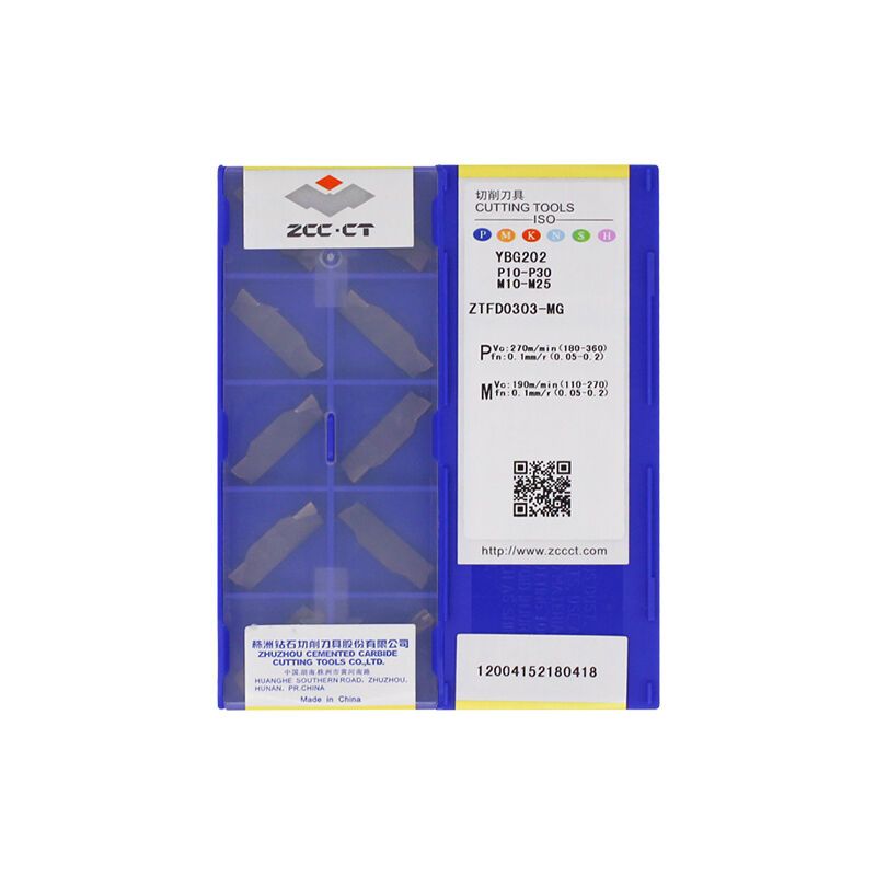 ZCC ZTFD0303-MG YBG202 Carbide Insert | Steel (10 PCS)