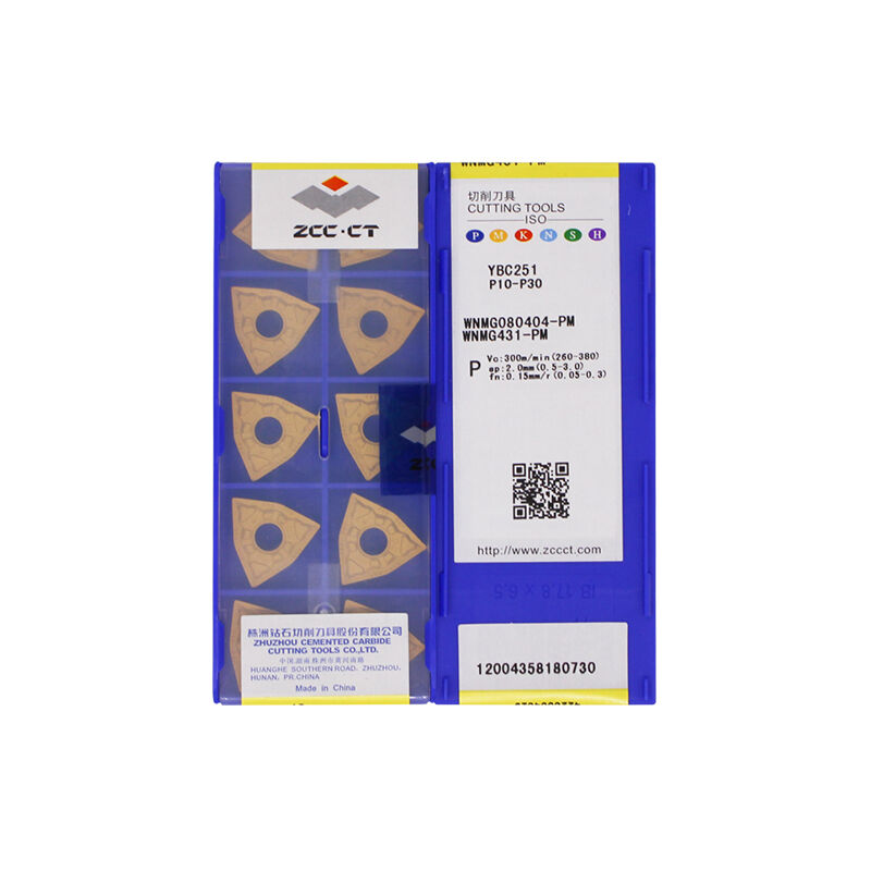 ZCC WNMG080404-PM YBC251 Carbide Turning Insert - Trigon 80° | Steel & More (10 PCS)