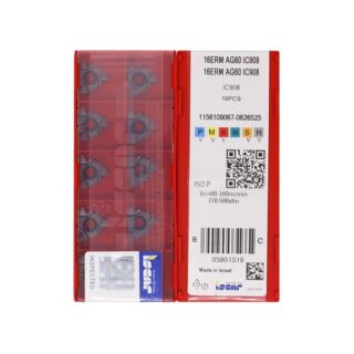 Original Iscar 16ERMAG60 IC908 Carbide Insert | Heat-Resistant Alloys (10 PCS)