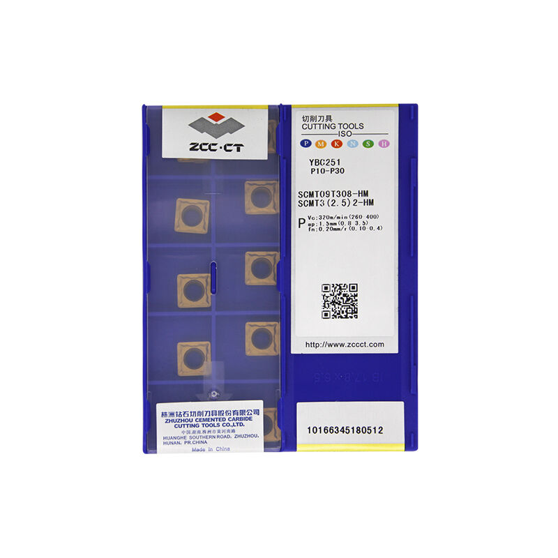 ZCC SCMT09T308-HM YBC251 Carbide Turning Insert - Square | Steel, Cast Iron (10 PCS)