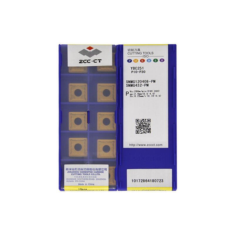 ZCC SNMG120408-PM YBC251 Carbide Turning Insert - Square | Steel & More (10 PCS)