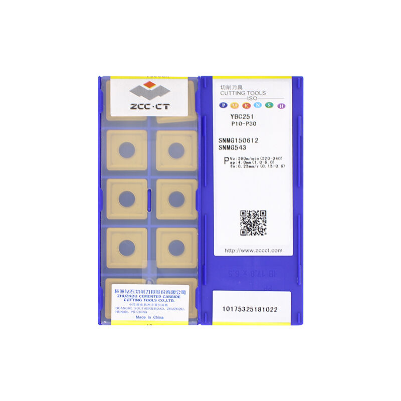 ZCC SNMG150612 YBC251 Carbide Turning Insert - Square (10 PCS)
