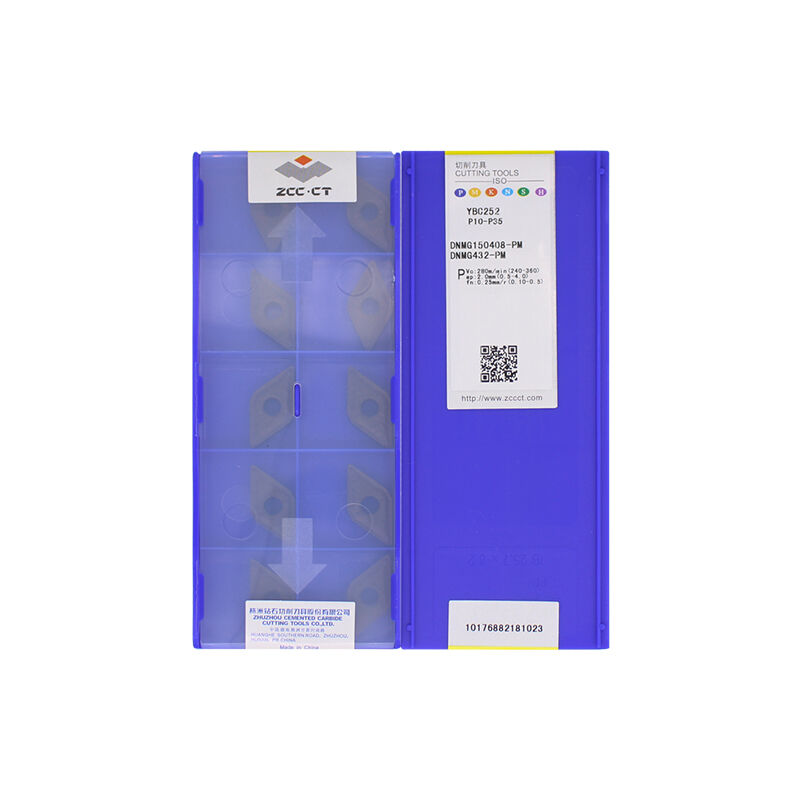 ZCC DNMG150408-PM YBC252 Carbide Turning Insert - Diamond 55° | Steel, Titanium (10 PCS)