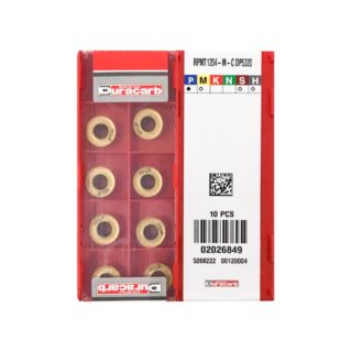 Original Duracarb RPMT1204-M-C DP5320 Carbide Milling Insert - Round (10 PCS)