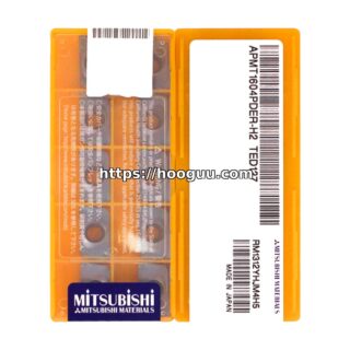 Original Mitsubishi APMT1604PDER-H2 TED127 Carbide Milling Insert - Parallelogram 85° (10 PCS)