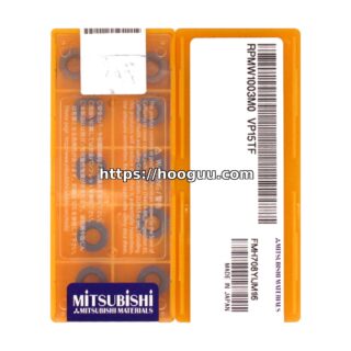 Original Mitsubishi RPMW1003MO VP15TF Carbide Milling Insert - Round | Steel, Stainless Steel (10 PCS)