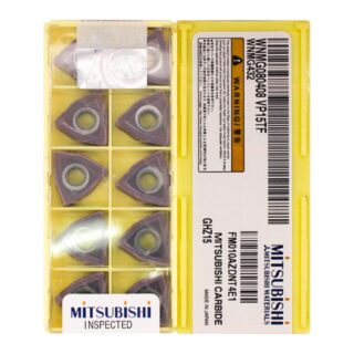 Original Mitsubishi WNMG080408 VP15TF Carbide Turning Insert - Trigon 80° | Steel, Stainless Steel (10 PCS)
