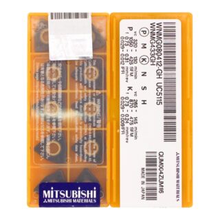 Original Mitsubishi WNMG080412-GH UC5115 Carbide Turning Insert - Trigon 80° | Steel, Cast Iron (10 PCS)