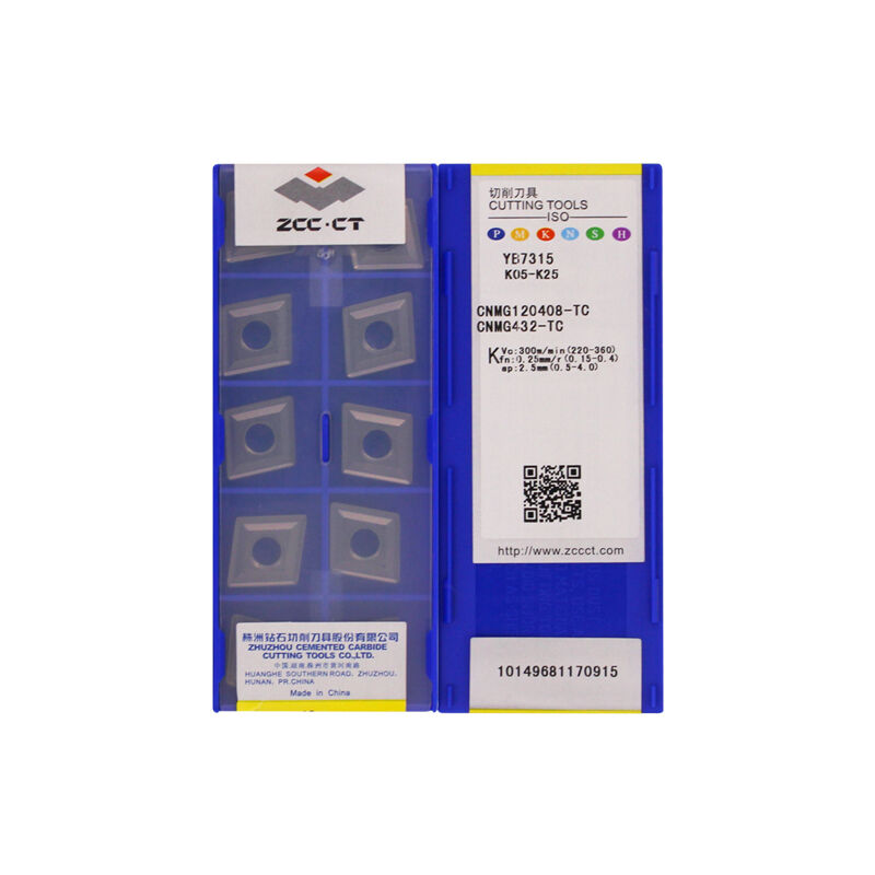 ZCC CNMG120408-TC YB7315 Carbide Turning Insert - Diamond 80° | Steel & More (10 PCS)