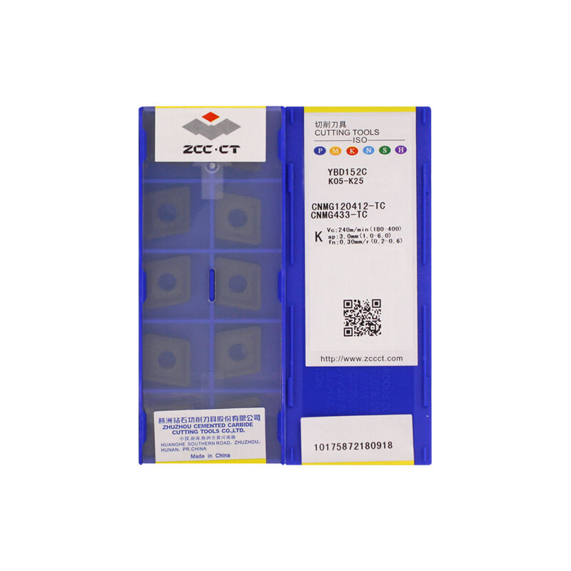 ZCC CNMG120412-TC YBD152 Carbide Turning Insert - Diamond 80° | Cast Iron (10 PCS)