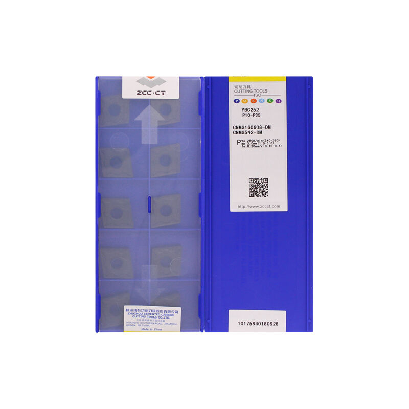 ZCC CNMG160608-DM YBC252 Carbide Turning Insert - Diamond 80° | Steel, Cast Iron (10 PCS)
