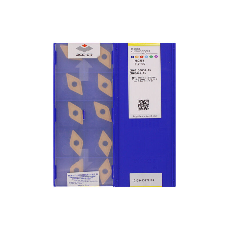 ZCC DNMG150608-15 YBC251 Carbide Turning Insert - Diamond 55° | Steel & More (10 PCS)