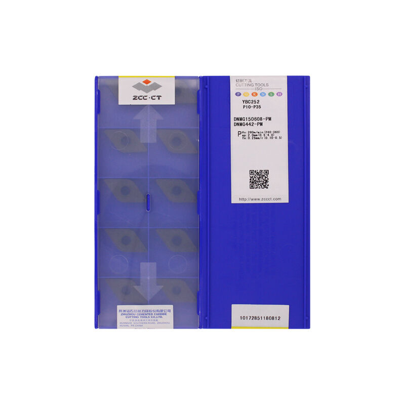 ZCC DNMG150608-PM YBC252 Carbide Turning Insert - Diamond 55° | Steel & More (10 PCS)