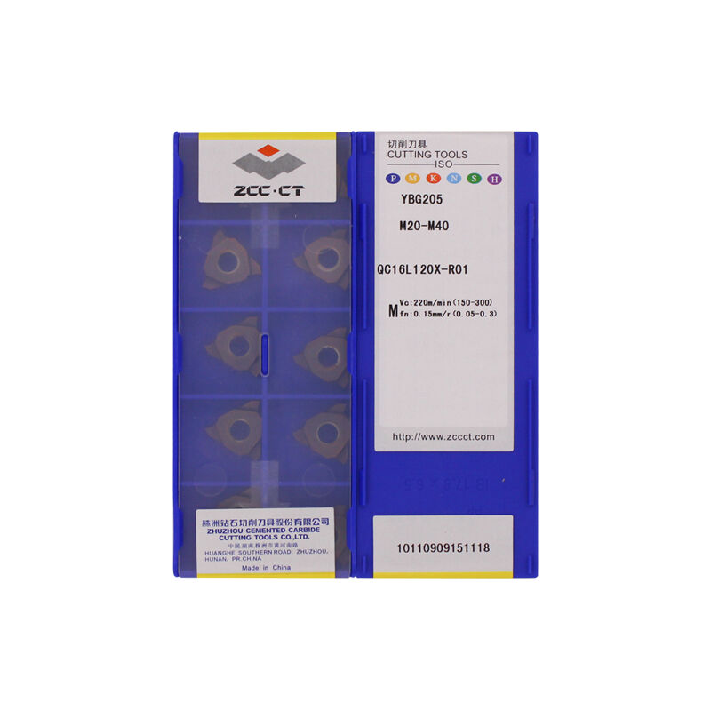 ZCC QC16L120-R01 YBG205 Carbide Insert | Steel (10 PCS)