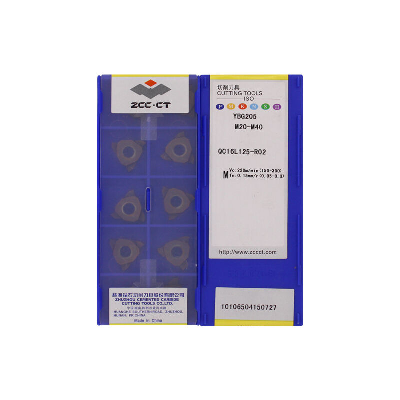ZCC QC16L125-R02 YBG205 Carbide Insert | Steel (10 PCS)