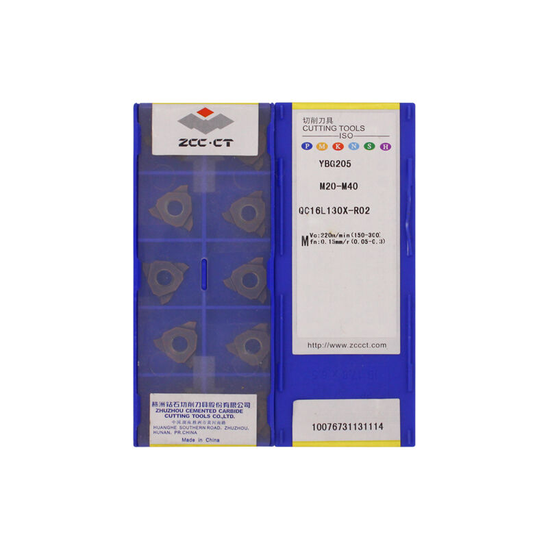ZCC QC16L130X-R02 YBG205 Carbide Insert | Steel (10 PCS)