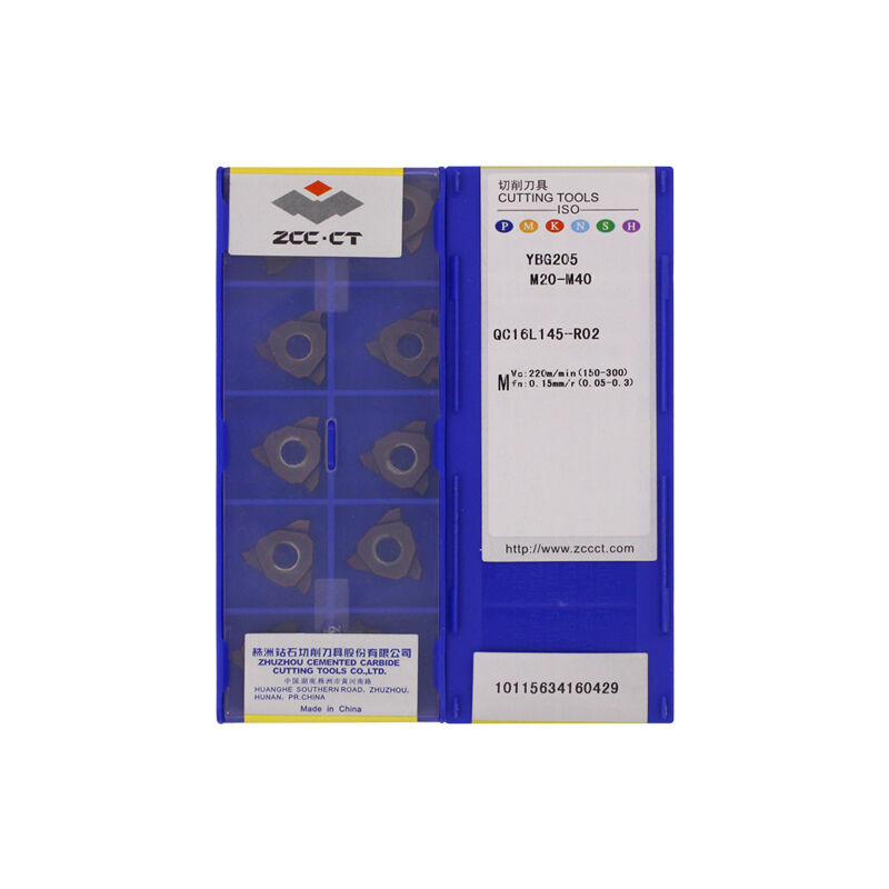 ZCC QC16L145-R02 YBG205 Carbide Insert | Steel (10 PCS)