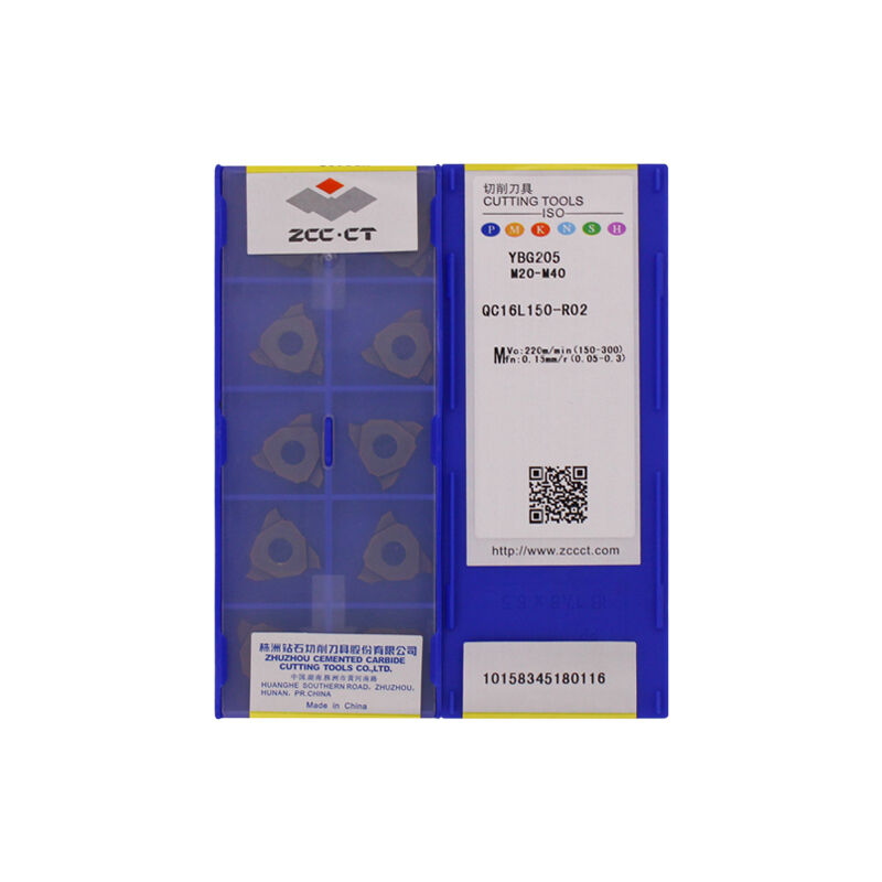 ZCC QC16L150-R02 YBG205 Carbide Insert | Steel (10 PCS)