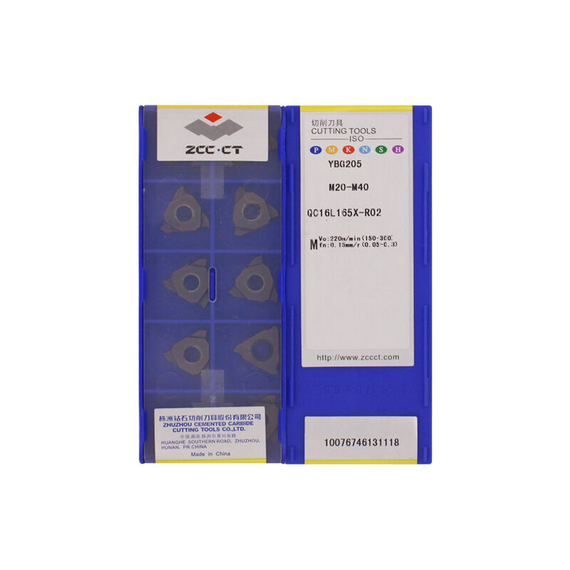 ZCC QC16L165X-R02 YBG205 Carbide Insert | Steel (10 PCS)