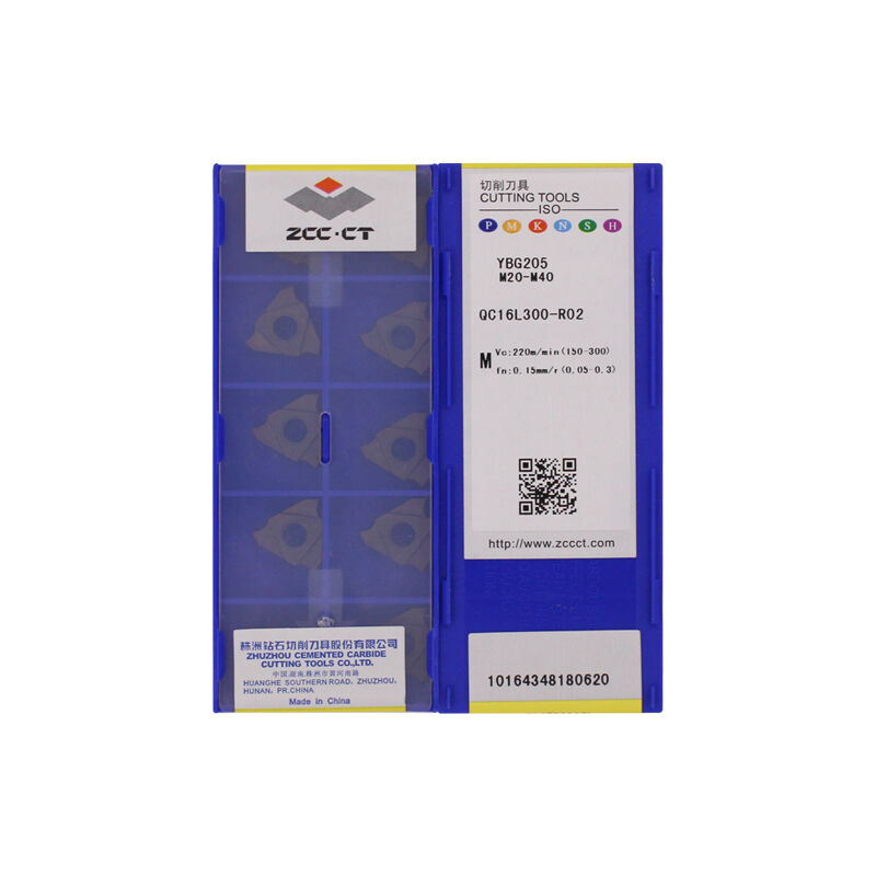 ZCC QC16L300-R02 YBG205 Carbide Insert | Steel (10 PCS)