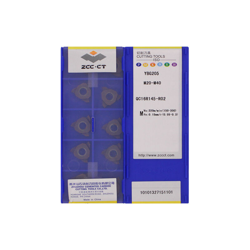ZCC QC16R145-R02 YBG205 Carbide Insert | Steel (10 PCS)
