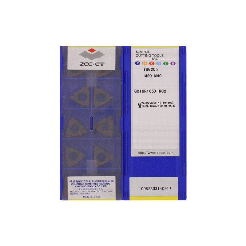 ZCC QC16R165X-R02 YBG205 Carbide Insert | Steel (10 PCS)