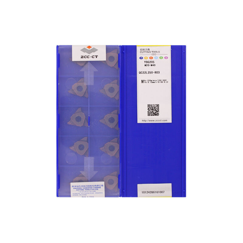 ZCC QC22L250-R03 YBG205 Carbide Insert | Steel (10 PCS)