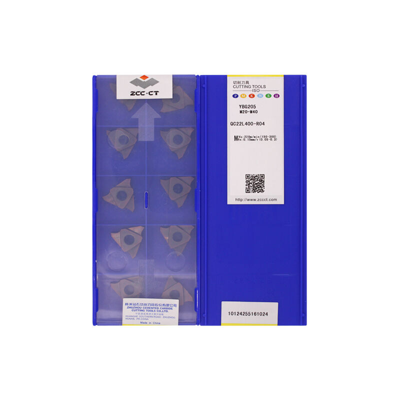 ZCC QC22L400-R04 YBG205 Carbide Insert | Steel (10 PCS)