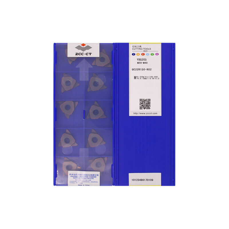ZCC QC22R150-R02 YBG205 Carbide Insert | Steel (10 PCS)