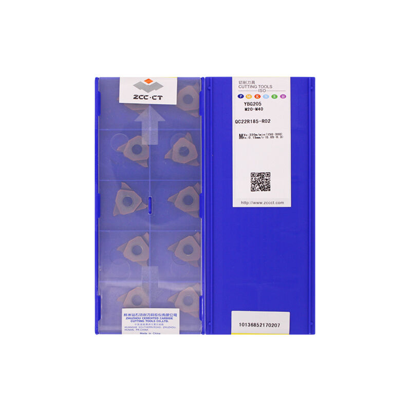 ZCC QC22R185-R02 YBG205 Carbide Insert | Steel (10 PCS)