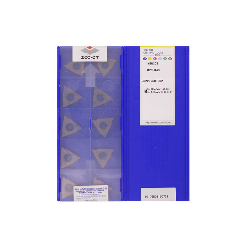ZCC QC22R230-R02 YBG205 Carbide Insert | Steel (10 PCS)