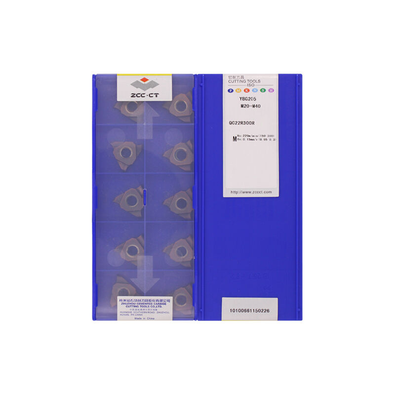 ZCC QC22R300R YBG205 Carbide Insert | Steel (10 PCS)