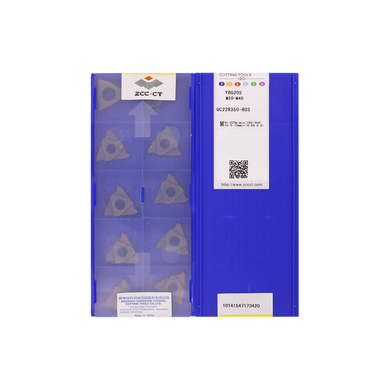ZCC QC22R350-R03 YBG205 Carbide Insert | Steel (10 PCS)