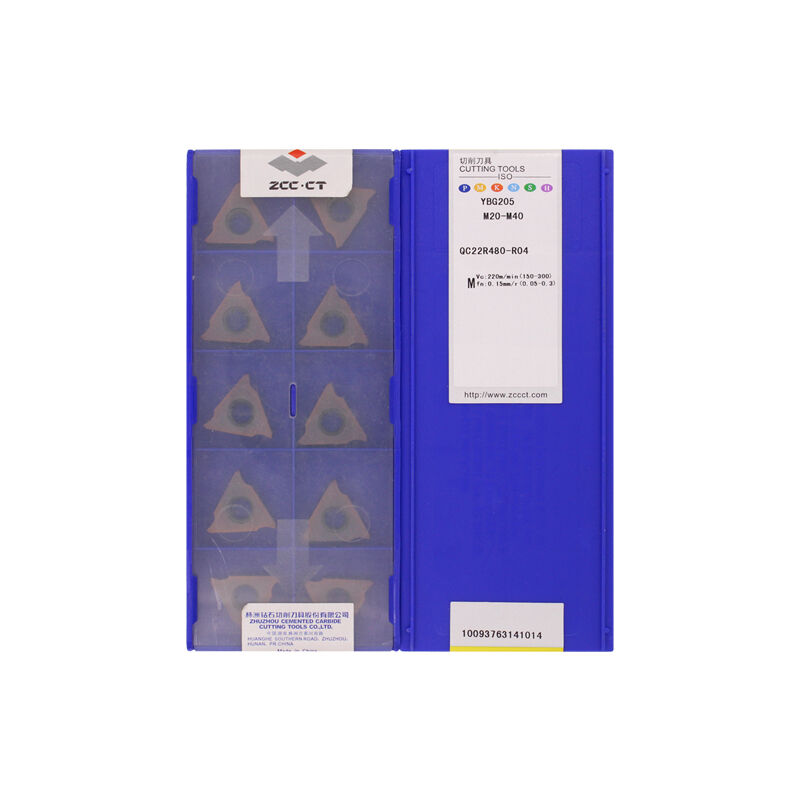 ZCC QC22R480-R04 YBG205 Carbide Insert | Steel (10 PCS)