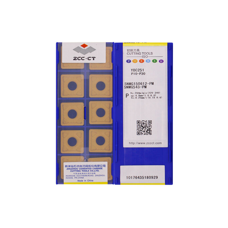 ZCC SNMG150612-PM YBC251 Carbide Turning Insert - Square | Steel (10 PCS)
