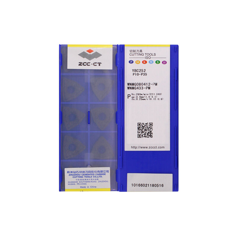 ZCC WNMG080412-PM YBC252 Carbide Turning Insert - Trigon 80° | Steel & More (10 PCS)