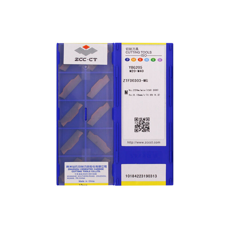 ZCC ZTFD0303-MG YBG205 Carbide Insert | Steel (10 PCS)