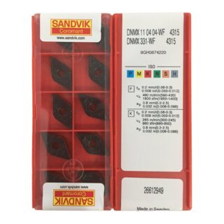 Original Sandvik DNMX110404-WF Carbide Turning Insert - Diamond 55° 4315 DNMX110404-WF 4315