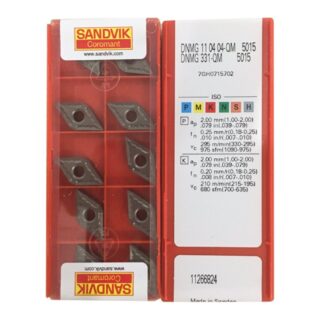 Original Sandvik DNMG110404-QM Carbide Milling Insert - Diamond 55° 5015 DNMG110404-QM 5015