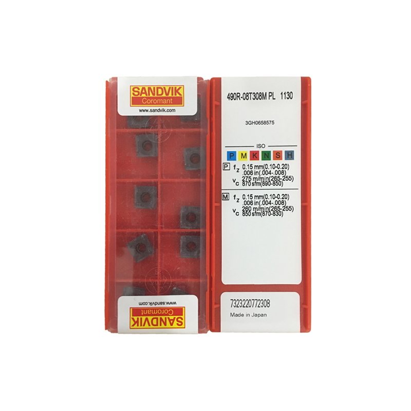 Sandvik 490R-08T308M-PL Carbide Milling Insert