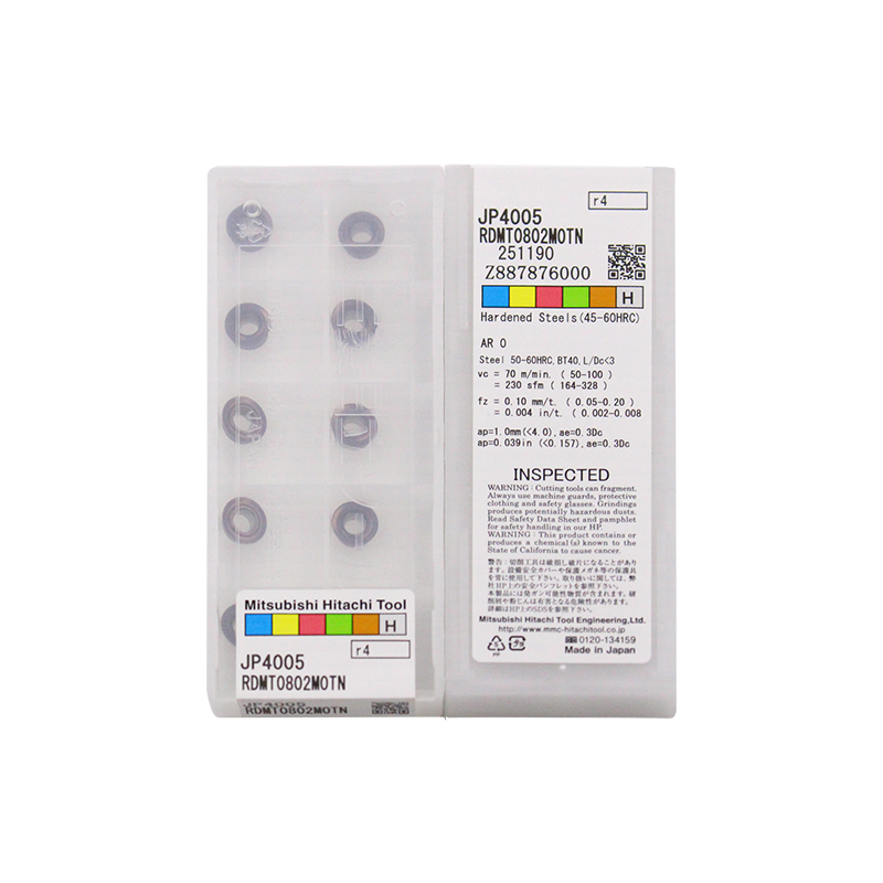 CNC RDMT0802MOTN JP4005 Carbide Milling Insert - Round | Steel & More (10 PCS)