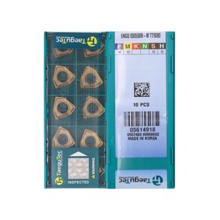 Original TaeguTec 6NGU090508R-M TT9080 Carbide Milling Insert | Stainless Steel & More (10 PCS)