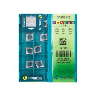Original TaeguTec CCGT09T302-FL Carbide Turning Insert - Diamond 80° (10 PCS) K10 CCGT09T302-FL K10