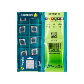 Original TaeguTec CCGT09T304-FL Carbide Turning Insert - Diamond 80° (10 PCS) K10 CCGT09T304-FL K10