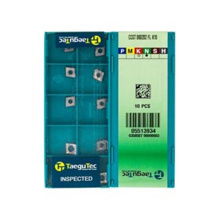 Original TaeguTec CCGT060202-FL Carbide Turning Insert - Diamond 80° (10 PCS) K10 CCGT060202-FL K10