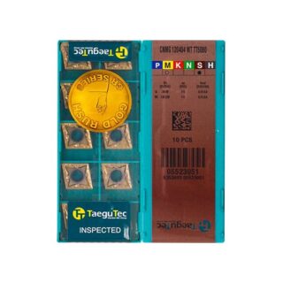 Original TaeguTec CNMG120404-MT TT5080 Carbide Turning Insert - Diamond 80° (10 PCS)