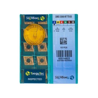 Original TaeguTec CNMG120404-MT TT5100 Carbide Turning Insert - Diamond 80° (10 PCS)